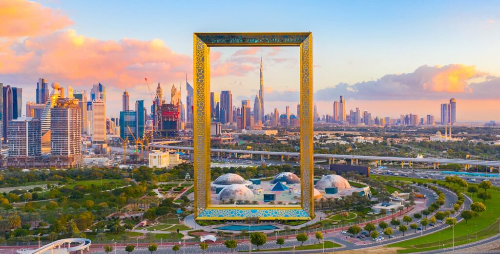 Conduire vers Dubai Frame à Zabeel