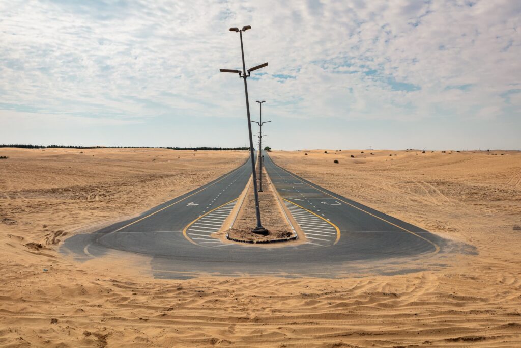 Road trip dans le désert à Dubaï
